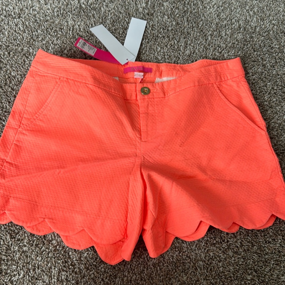 BNWT Women’s Size 12 Lilly Pulitzer Buttercup Shorts in Tangelo